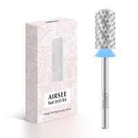 Airsee Tungsten Carbide Acrylic Nail Drill Bit Efile Electric File Machine Head Tip For Manicure Polishing Art Remove Gel 332