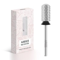 Airsee Tungsten Carbide Acrylic Nail Drill Bit Efile Electric File Machine Head Tip For Manicure Polishing Art Remove Gel 332