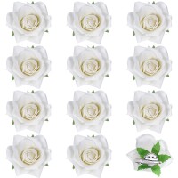 Yilloog 12 Pack Rose Hair Clip Flower 28 Hairpin Floral Brooch Floral Hair Clips Mexican Hair Flowers Hairpin Party Supplies