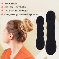 6 Pcs Bun Maker Foam Sponge Donuts Magic Twister Easy Snapandroll Tool Hair Accessories For Women