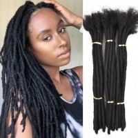 Loc Extensions Human Hair Dreadlock Extensions For Menwomen 100 Real Human Hair Permanent Dreadlock Extensions Locs Extensions