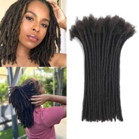 Loc Extensions Human Hair For Menwomen 8 Inch 06Cm 40Strands Width 100 Full Handmade Permanent Dreadlock Extensions Human Hai