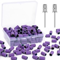 Rolybag Sanding Bands For Nail Drilldrill Sanding Band 240 Purple With Storage Boxinclude 100 Superfine Grinding Wheel Sand B