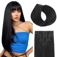 Human Hair Clip In Hair Extensions 40Gpack 100 Remy Hair Extensions Straight Soft Hair Clip In Hair Extensions Real Human Hair