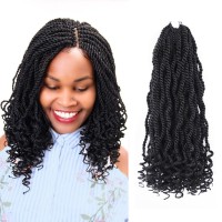 Aeagoo Senegalese Twist Crochet Hair 12 Inch 8 Packs Crochet Hair For Black Women Short Kids Crochet Hair Kinky Twist Crochet Br