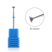 Nmkl38 Small Tapered Barrel Diamond Nail File Drill Bit Cuticle Cleaner Burr Tool For Electric Drill Machine Manicure Pedicure P