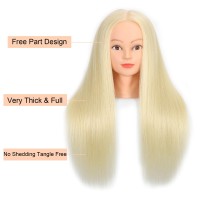 Zomoi 2628Mannequin Head With 80 Real Haircosmetology Mannequin Trainning Head Hairdresser Pratice Doll Head For Hair Styli