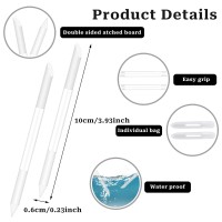 Glass Cuticle Pusher Set Of 2 Cuticle Remover Tool Glass Nail Cuticle Trimmer Stick Double Sided Glass Manicure Sticks Angled Cu