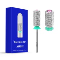 Airsee Tungsten Carbide Acrylic Nail Drill Bit Efile Electric File Machine Head Tip For Manicure Polishing Art Remove Gel 332