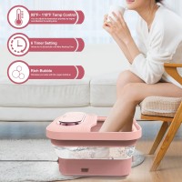 Ifedio Xl Touch Screen Collapsible Foot Spa With Heat Bubble And Temperature Control Foot Bath Massager With Massage Rollers