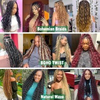 Water Wave Crochet Hair 30 Inch Curly Braiding Hair 1 Pack Curly Crochet Hair For Black Women 350 Ocean Wave Crochet Hair For B