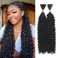 20Inch Curly Bulk Hair For Braiding 150G No Weft Bundles For Braiding Wet And Wavy Quality Synthetic Braiding Hair For Boho Box