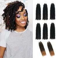 8 Inches 8 Packs Passion Twist Crochet Hairmixed Color Combination Package6 Packs 1B2 Pack T27Pretwisted Pre Looped Synthe