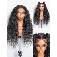 Luvme Hair Water Wave Glueless Partingmax 7X6 Pre Cut Hd Lace Front Wig 14 Inch