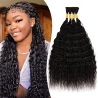 Cswf Water Wave Bulk Human Hair For Braiding No Weft 100G 1Pack2Bundles 100 Unprocessed Brazilian Virgin Human Hair Bulk Hum