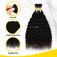 Cswf Water Wave Bulk Human Hair For Braiding No Weft 100G 1Pack2Bundles 100 Unprocessed Brazilian Virgin Human Hair Bulk Hum