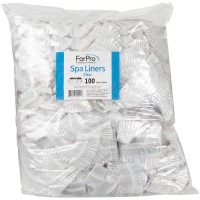 Forpro Spa Liners Fit All Pedicure Spas Disposable Pedicure Liners Clear 100Count Pack Of 2