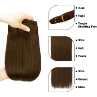 Clip In Hair Extensions Real Human Hair Clip In Hair Extensions Black Women 120G 100 Human Hair Clip In Hair Extensions 8Pcs Do