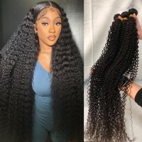 Jarama Curly Bundles Human Hair 18 20 22 Inch 100 Brazilian Kinky Curly Human Hair Bundles 12A Unprocessed Virgin Curly Weave B