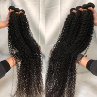 Jarama Curly Bundles Human Hair 18 20 22 Inch 100 Brazilian Kinky Curly Human Hair Bundles 12A Unprocessed Virgin Curly Weave B