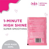 Cake Beauty The Top Coat One Minute High Shine Hair Mask 169 Ounce Pack Of 2