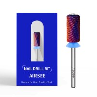 Airsee Tungsten Carbide Acrylic Nail Drill Bit Super Cut Bit Efile Electric File Machine Head Tip For Manicure Polishing Art Rem