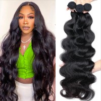 Beautymoon 10A Body Wave Bundles Human Hair 24 26 28 30 Inch Brazilian Virgin Unprocessed Weave Bundles Human Hair 4 Bundles Dea