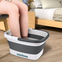 Udefineit Collapsible Foot Soaking Tub With Handle 15L4 Gallons Portable Pedicure Foot Spa Tub Plastic Feet Soaking Basin Wi