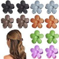 12 Pcs Small Flower Hair Claw Clips For Women Kids Girls Teens 137 Inch Mini Jaw Clips Clamps Nonslip Cliphair Accessories Ti