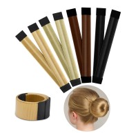 Boobeen 4 Piece Hair Bun Maker For Women Diy Girls French Snap Roll Twist Donut Hairstyle Tool For Long Hair 4 Colors B